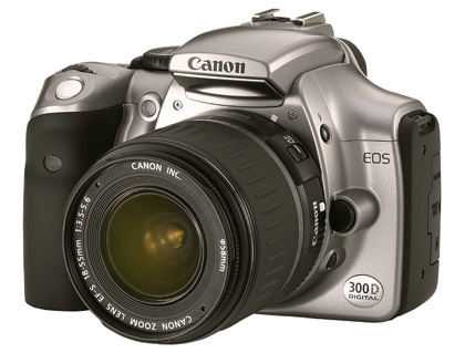 canon rebel eos slr 300d camera. canon rebel eos 300d.