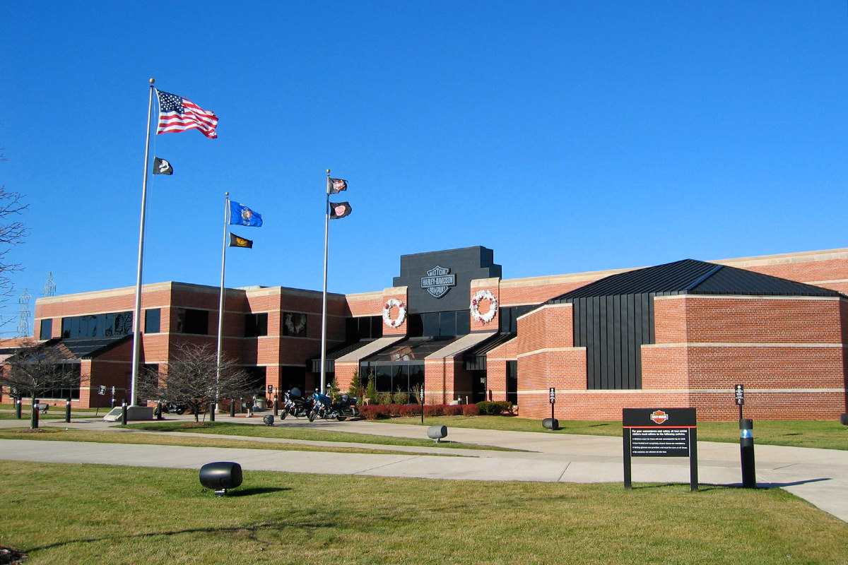 Harley Davidson Plant in Milwaukee, Wisconsin.