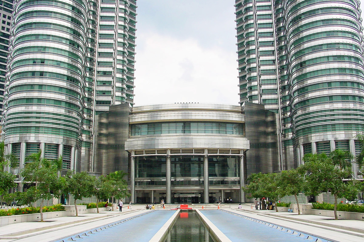 The entrance to Petronas Towers