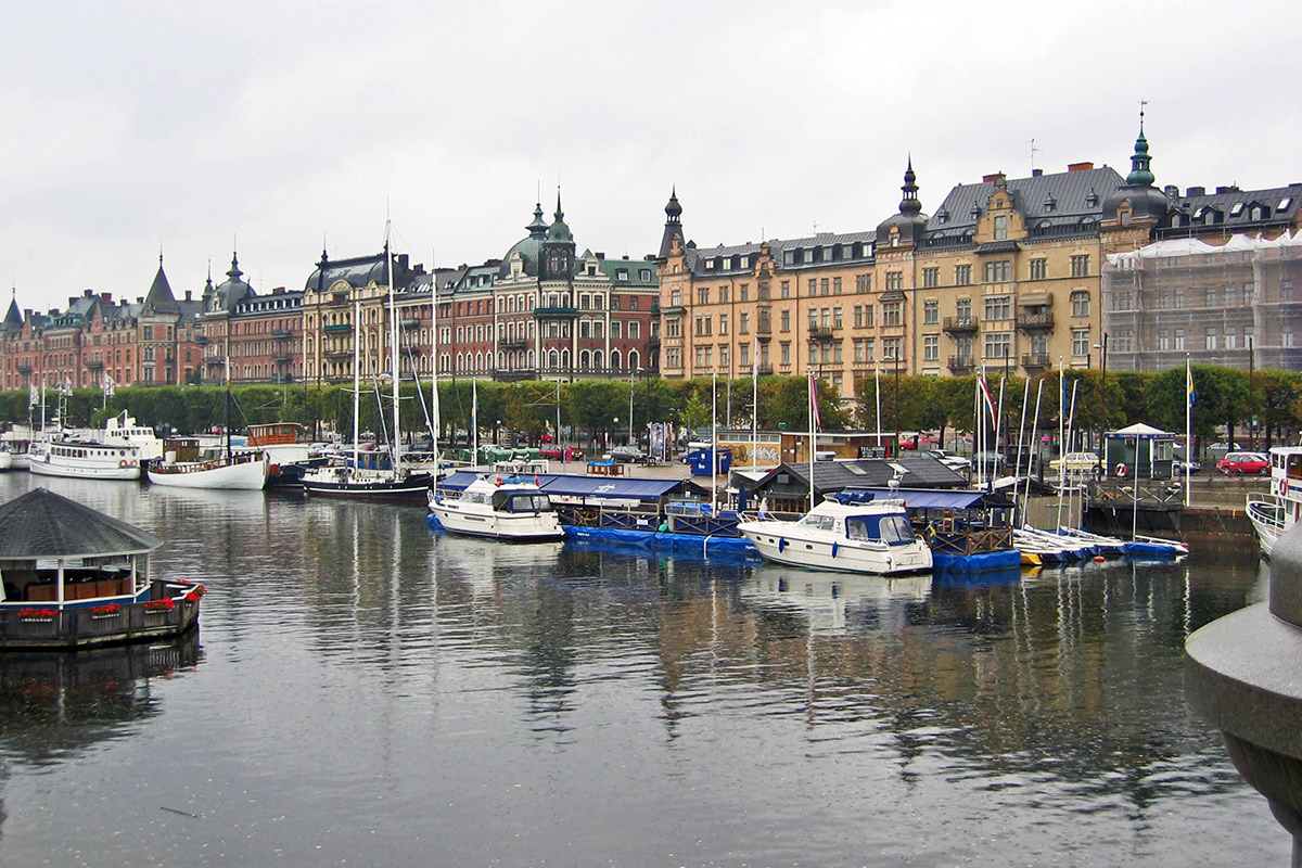 A Photo of Stockholm Near the Water