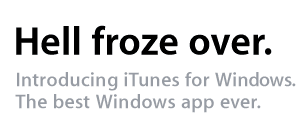 iTunes on Windows!