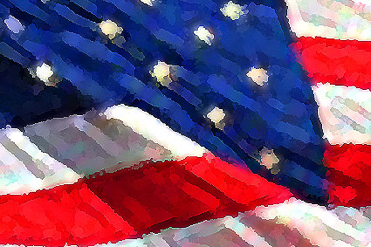 A stylized American flag for Veteran's Day.