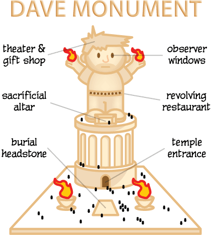 DAVETOON: Giant Monument to Dave's Greatness