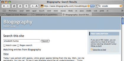 Blogography Search