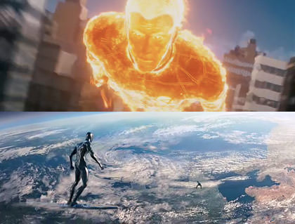 Silver Surfer and Human Torch