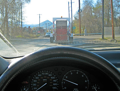 Stopped for a Fruit Truck