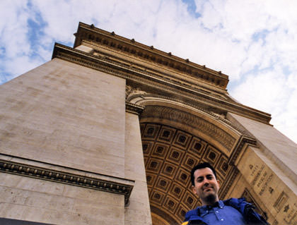 Dave at the Arc de Triomphe!