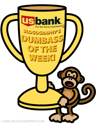 USBank Dumbass Award