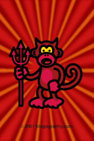 Hellmonkey iPhone Wallpaper