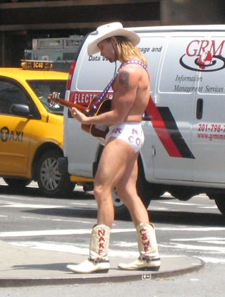 Naked Cowboy!