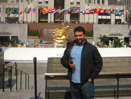 Vahid at Rockefeller Plaza