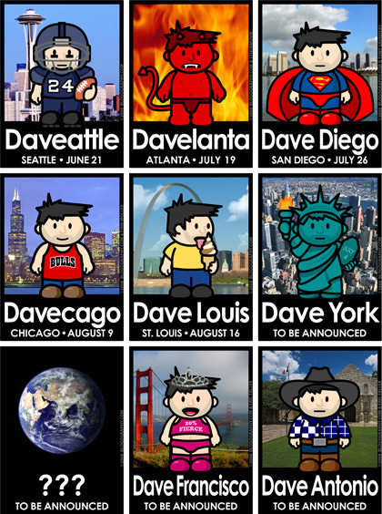 DAVETOON! Dave Event Posters