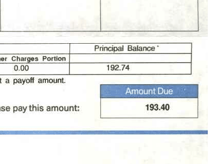 The final bill payment for my motorcycle.