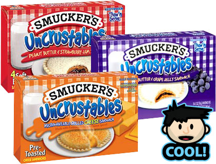 Uncrustables boxes by Smuckers