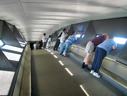 St. Louis Gateway Arch interior view.