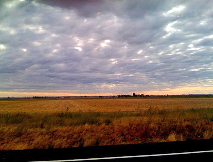 Sunrise at the Columbia Basin in Washington State