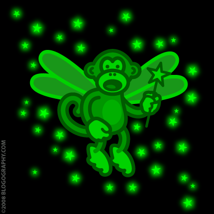 DAVETOON: It's Bad Monkey dressed as the Green Fairy!