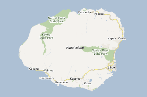 Google Map of Kauai