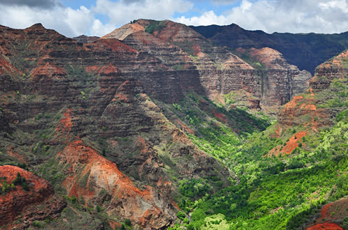 Helicopter View: Waimea Canyon