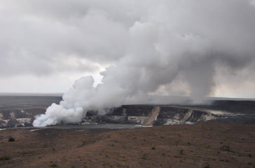 Kilauea Venting Vog