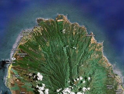 Google Map of Northern Maui