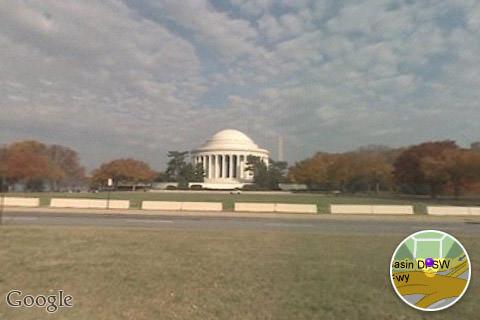 Google Maps Street View: Jefferson Memorial