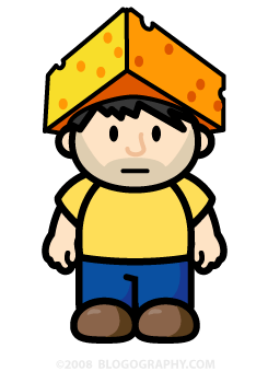 DAVETOON: Lil' Dave with a Cheesehead hat on.