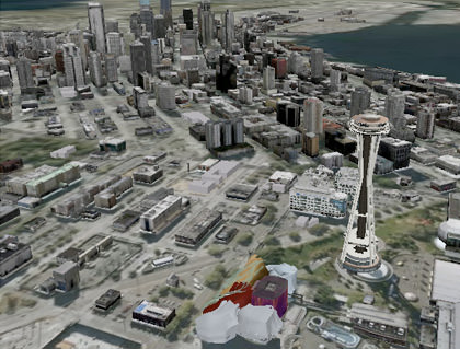 Google Earth Seattle 3-D