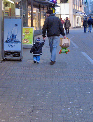 Parent and Child Walking
