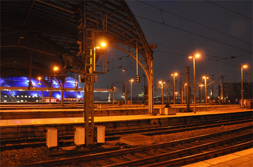 Hauptbahnhof at Night