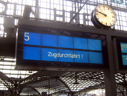 Zugdurchfahrt