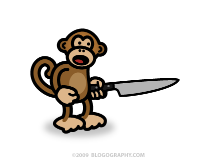 DAVETOON: Bad Monkey Gonna Cut a Bitch!