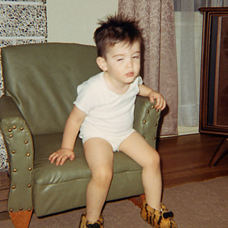 Davey in Tiger Slippers