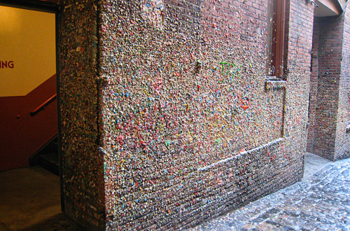 Gum Wall at Post Alley