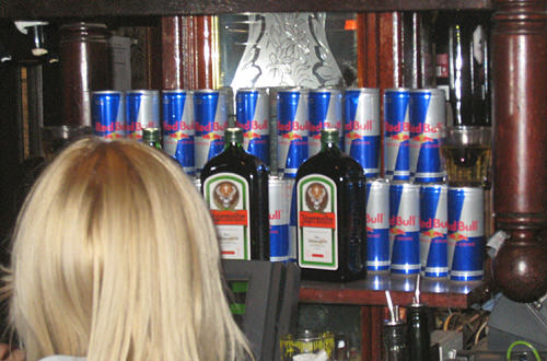 Jager and Red Bull Display at The Nag's Head