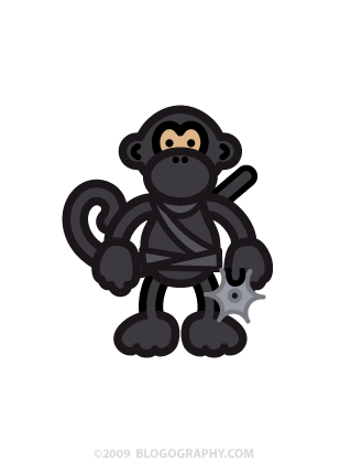 DAVETOON: Ninja Attack Monkey