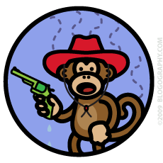 Bad Monkey as a cowboy