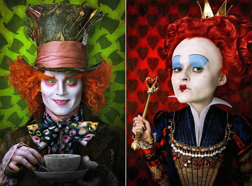 Depp Mad Hatter plus Carter Red Queen