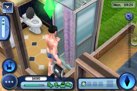 Sims3: Sim Dave Takes a Shower