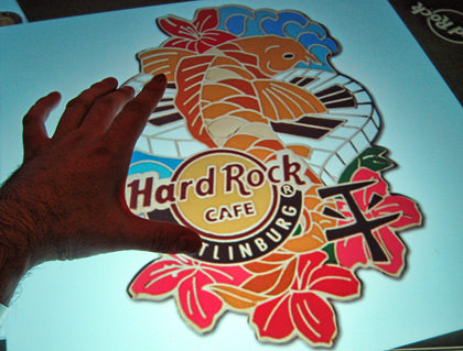 Hard Rock Cafe on The Vegas Strip: Microsoft Surface