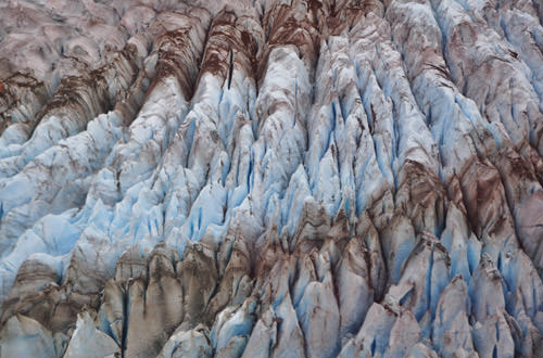 Blue Mendenhall Ice Cracks