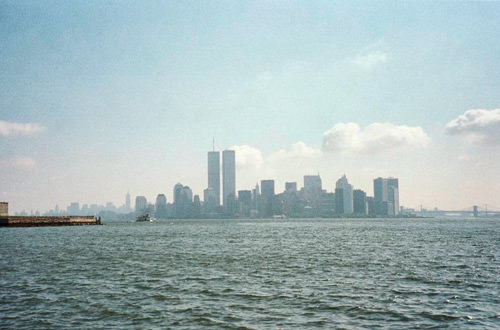 World Trade Center from the Statue of Liberty