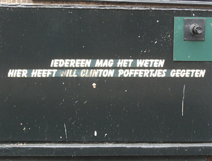 Bill Clinton at Poffertjes Here!