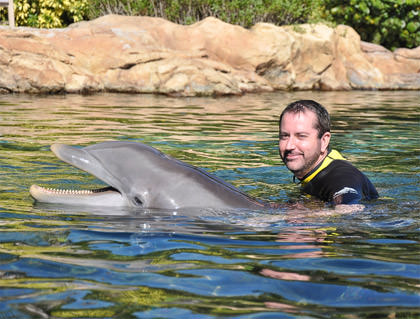 Hanging with a Dolphin