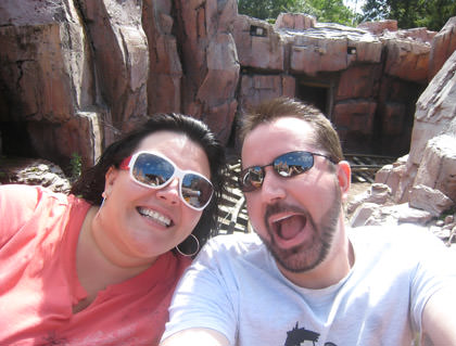 Dave & Hilly on Big Thunder at Walt Disney World