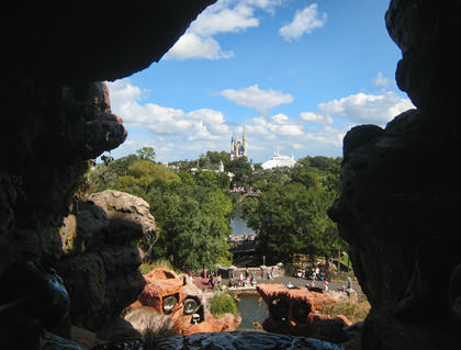 View from the Top of Splash Mountain at Walt Disney World