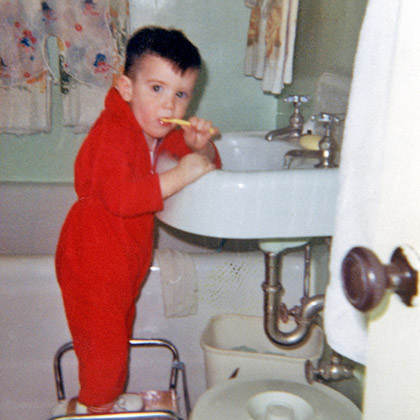 Lil' Dave Brushes His Teeth