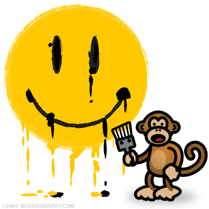 Bad Monkey Paints a Smile