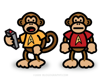 DAVETOON: Monkey Star Trek Characters