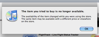 More idiotic iTunes Alerts!